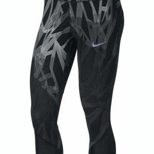 Nike Power Epic Lux Printed Black Running Tights M